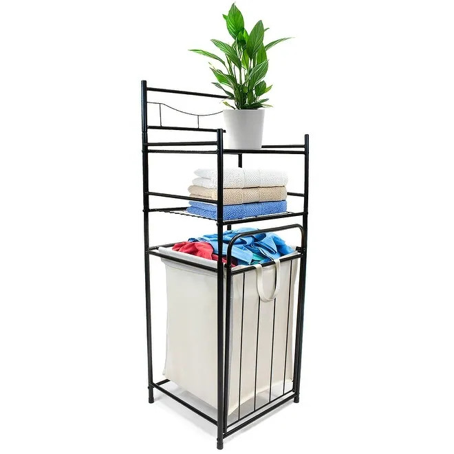 Bathroom Tower with Hamper | Bed Bath & Beyond