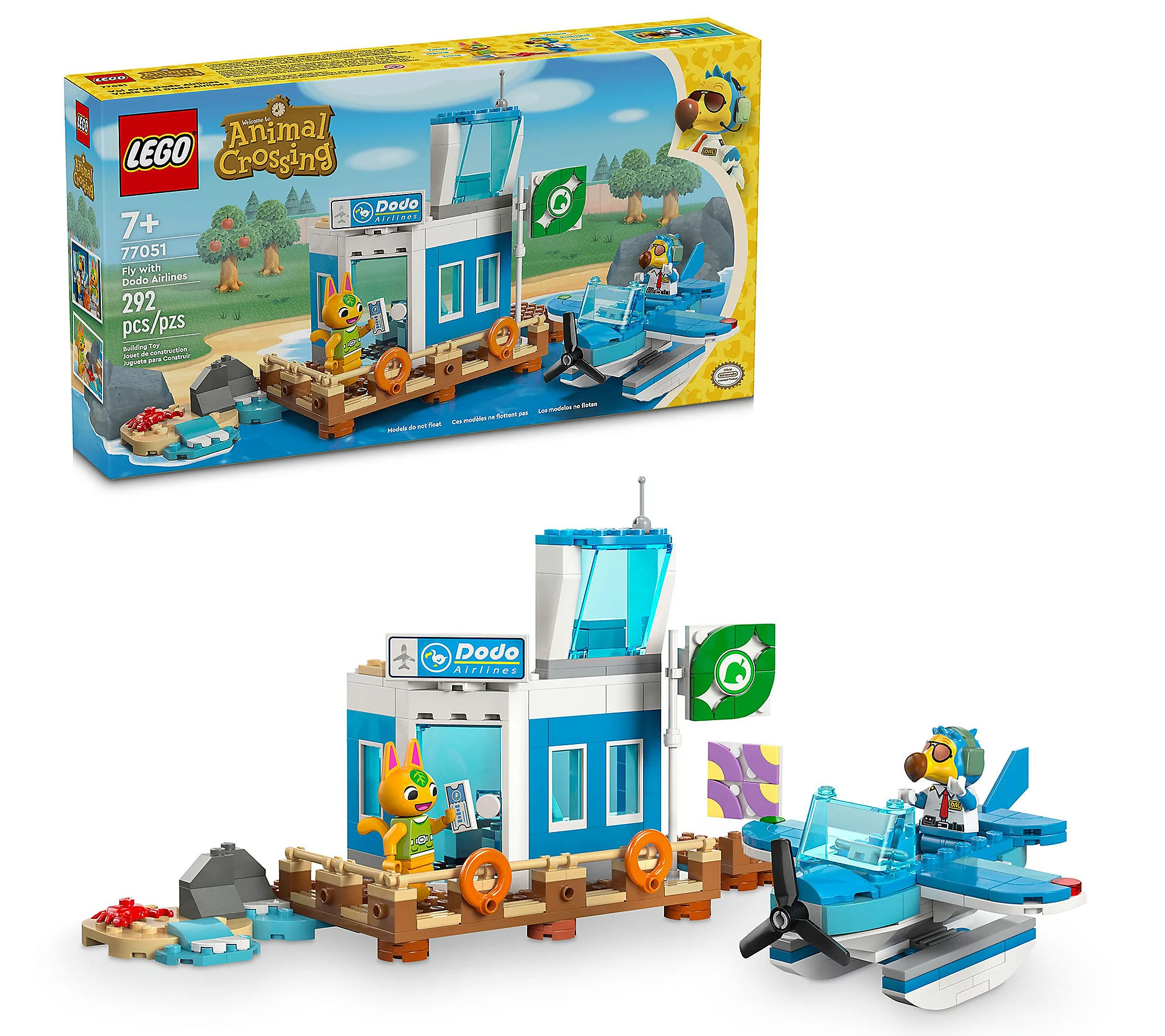 LEGO Animal Crossing Fly with Dodo Airlines Air port Toy | QVC