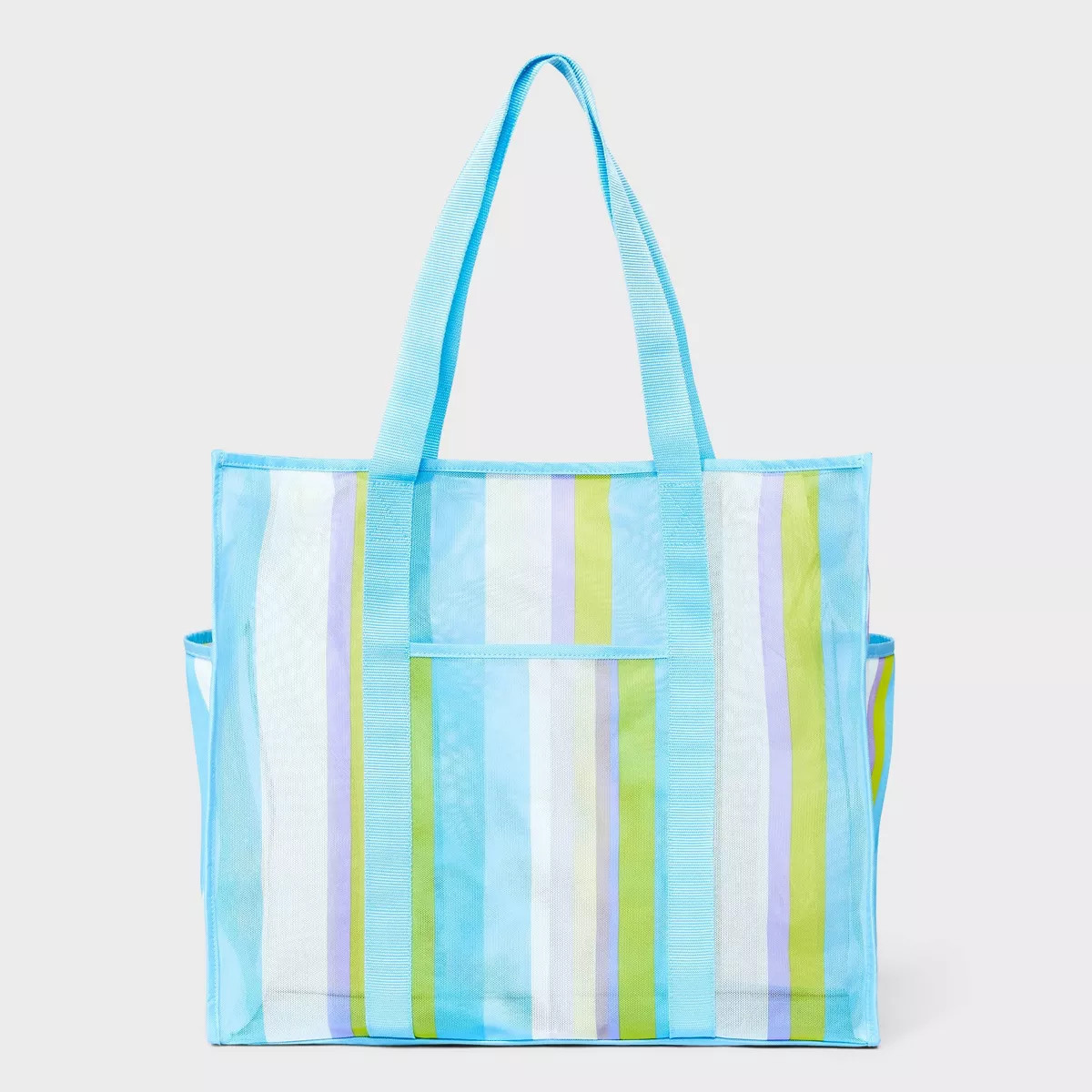 Mesh Tote Handbag - Shade & Shore™ Blue/Striped | Target