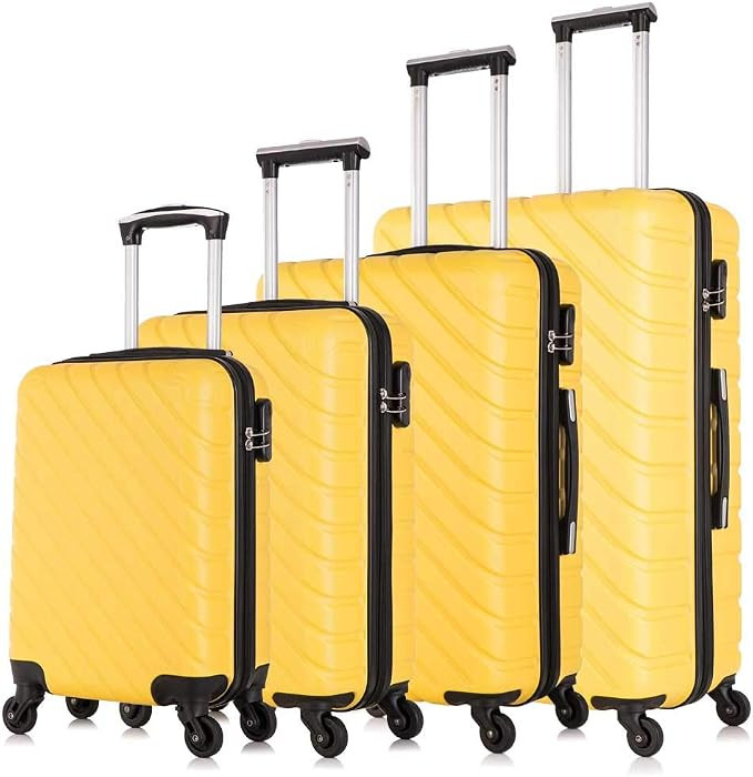 Fridtrip Carry On Luggage with Spinner Wheels Luggage Sets Travel Suitcase Hardshell Lightweight ... | Amazon (US)