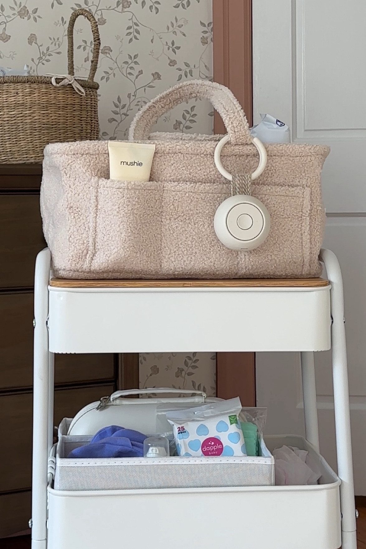 Diaper caddy and PP cart 🫶🏼🎀

#LTKBaby #LTKBump #LTKFamily