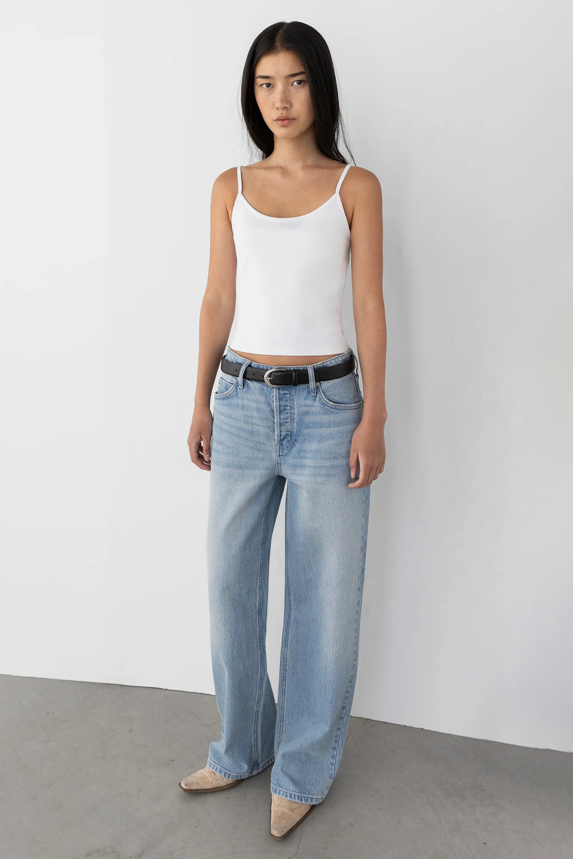 FORM CAMI TANK TOP White / Double Extra Small | OAK + FORT