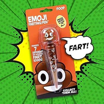 Farting Poop Emoji Pen - 7 Funny Sounds - Christmas Stocking Stuffers Kids Love - Poop Toy for Ki... | Amazon (US)