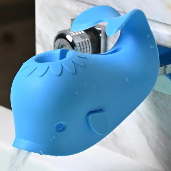 DYSONGO Faucet Cover Bathtub Baby Whale Spout Cover Soft and Safety for Kids Blue | Amazon (US)
