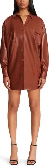 Laid Back Layers Faux Leather Shacket | Nordstrom