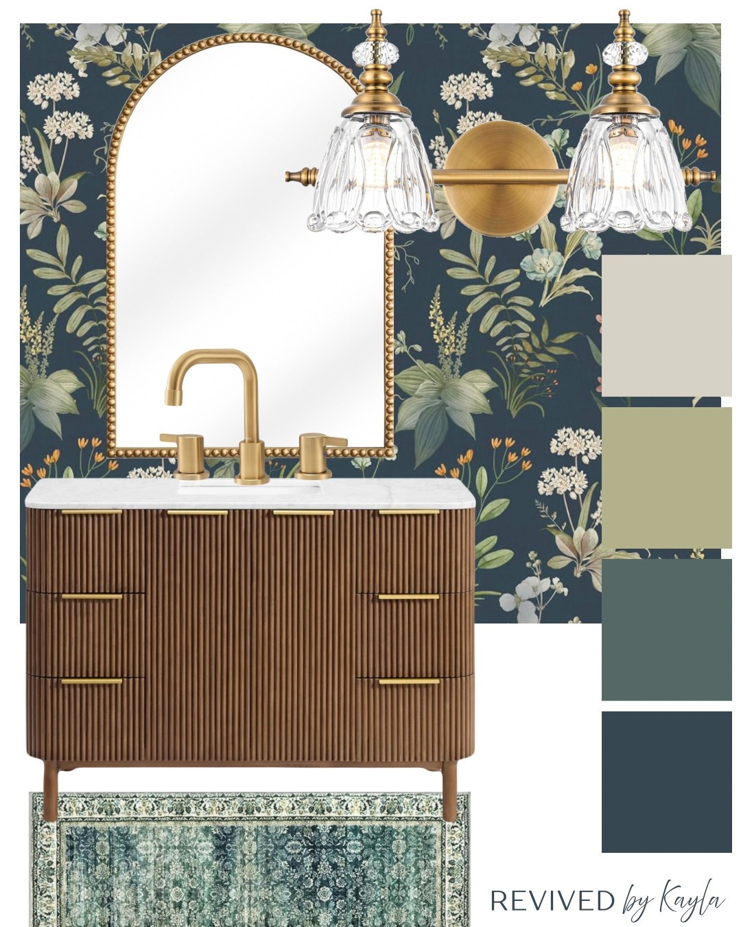 Blue, green, and gold bathroom design idea and color palette ✨

#home #homedecor #bathroom bathroom decor, paint colors, color palette, home decor inspo #homeinspo #bathroom #inspiration 

#LTKFindsUnder50 #LTKHome #LTKFindsUnder100