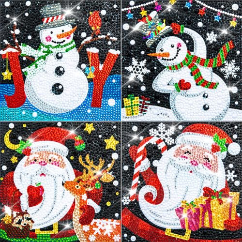 Labeol 4 Pieces 5D Diamond Painting Kit for Kids DIY Painting Kit Crystal Easy Painting Art Craft... | Amazon (US)