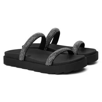 Papete Feminina Strass Brilho Sandália Flatform Tiras Conforto | Dafiti (BR)