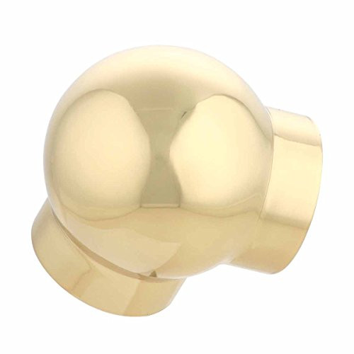 Brass Ball Elbow 90 Degree Fitting 1.5" OD Bar Foot Rail | Renovator's Supply | Amazon (US)