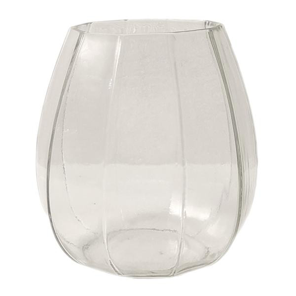 Faceted Clear Glass Hurricane, 6", sold by At Home | At Home