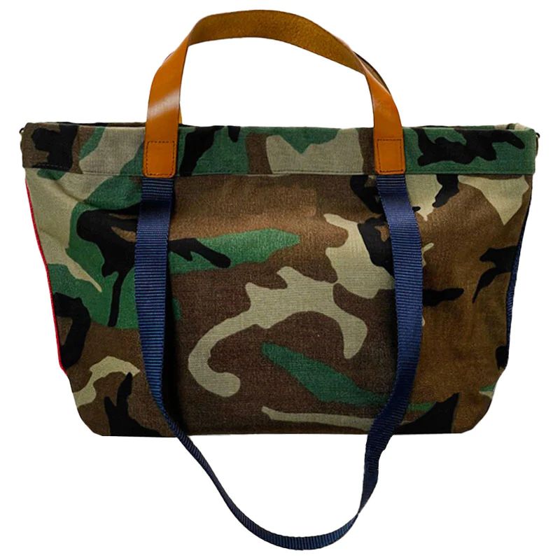 Lil Easy - Nylon Camo with Navy and Red Side Stripe | Parker Thatch