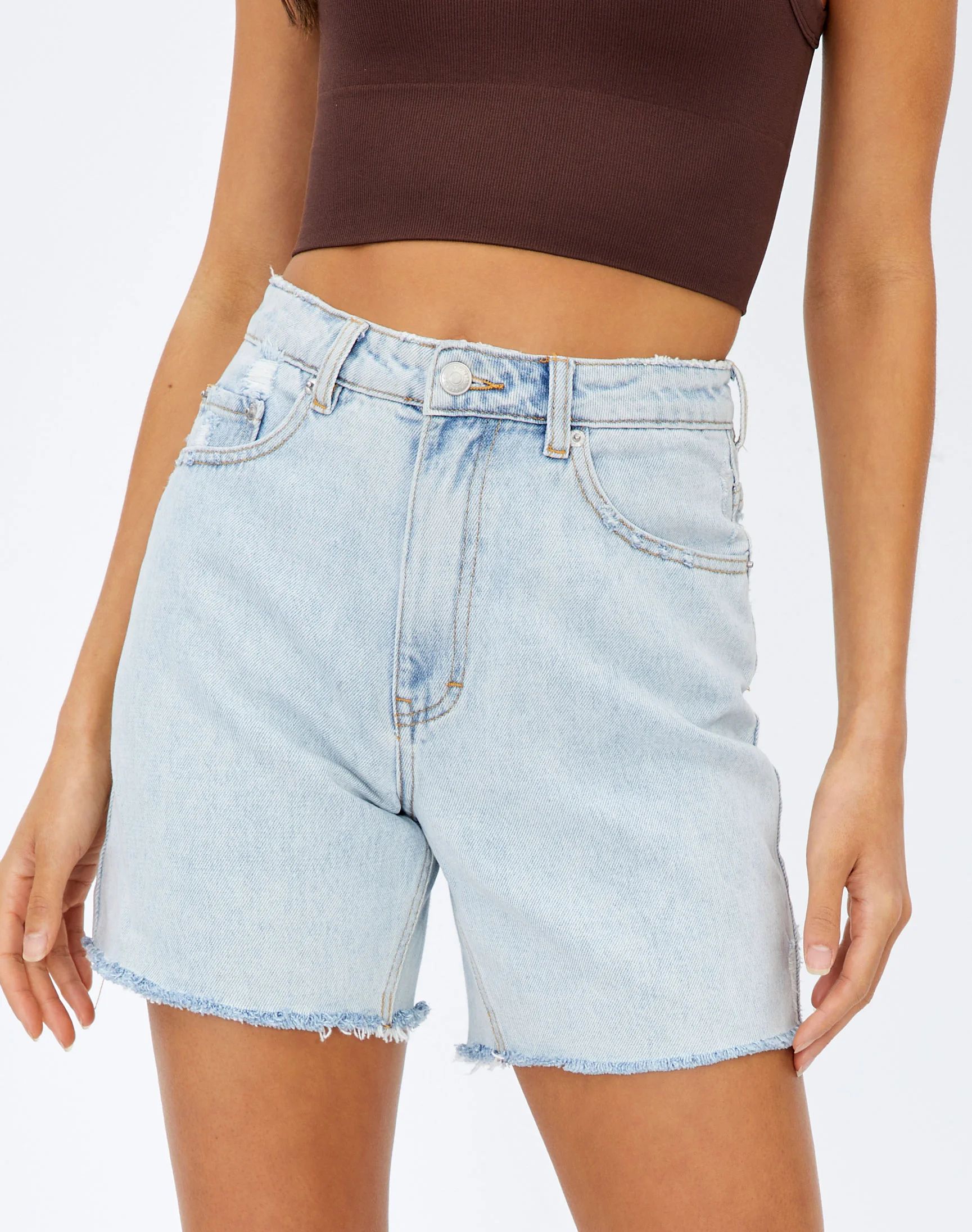 Longline Denim Short | Glassons (AU & NZ)