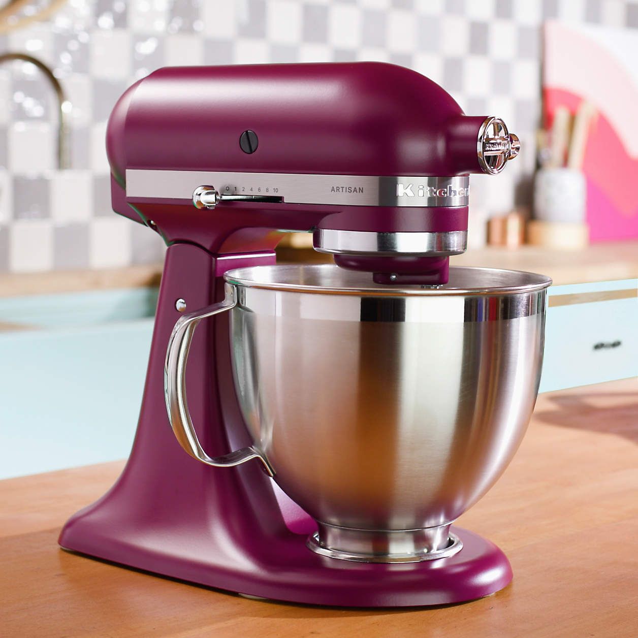 KitchenAid Artisan Series Mint Julep 5-Quart Tilt-Head Stand Mixer + Reviews | Crate & Barrel | Crate & Barrel