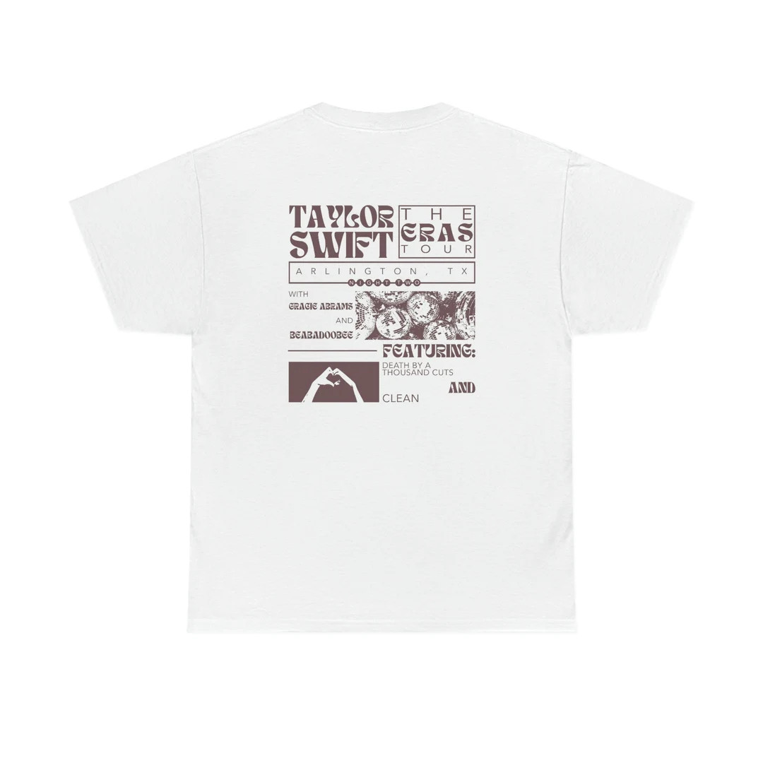 Eras Tour Arlington, TX | Night 2 | T-Shirt | Clean | Death By A Thousand Cuts | Etsy (US)