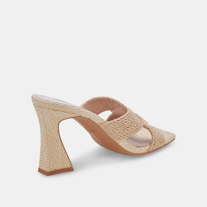 Nitro Wide Heels Raffia | DolceVita.com