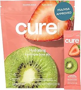 Cure Hydrating Electrolyte Mix | Electrolyte Powder for Dehydration Relief | Made with Coconut Wa... | Amazon (US)