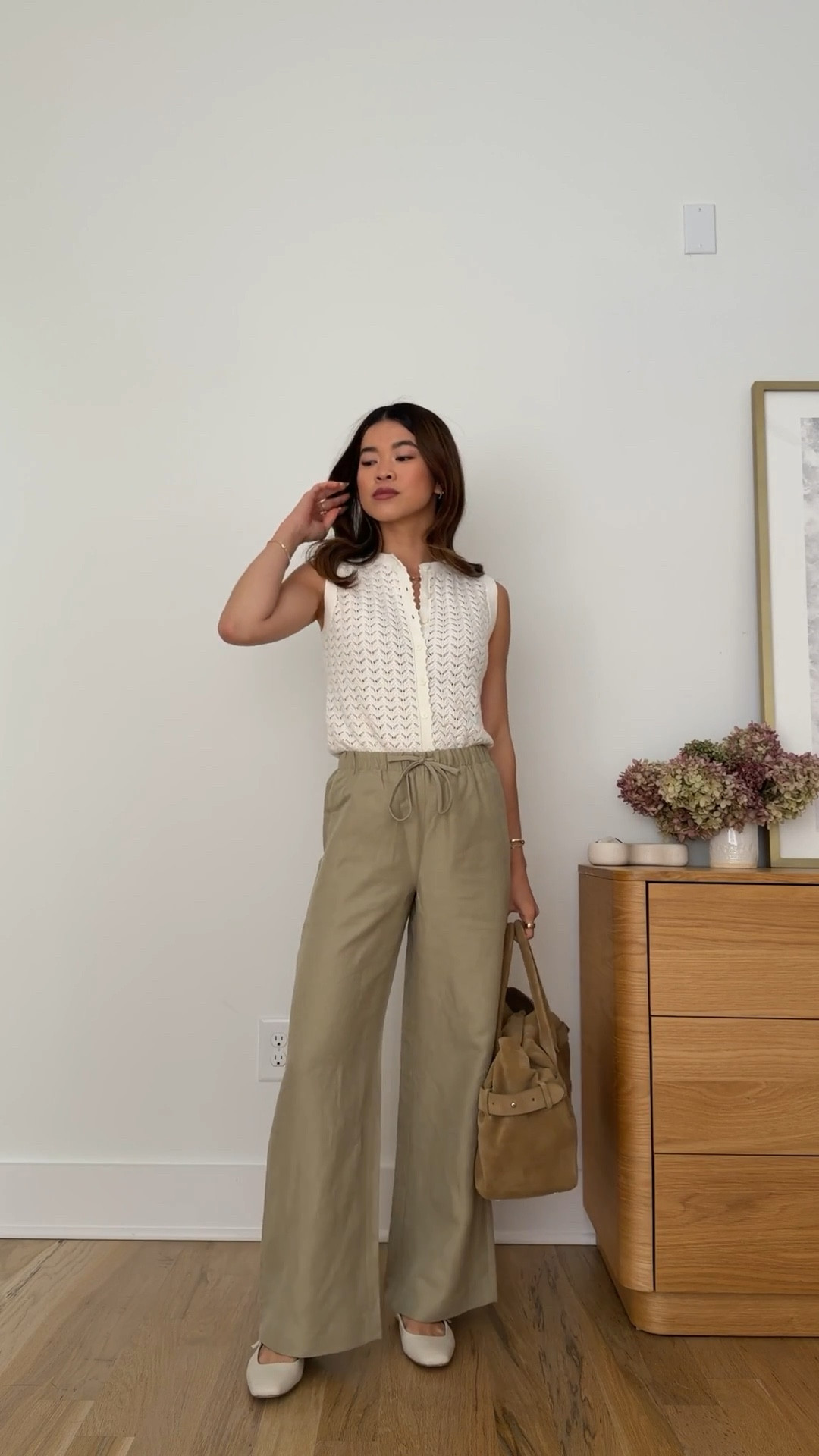 Sizing info: 
•Top size XS
•Pants size 2XS Short in Martini Olive

petite fashion, get dressed with me, outfit inspiration, ootd, nashville outfit, Nashville influencer, petite style, vacation style, casual outfits, mom style, petite pants, spring outfits, spring outfit info, spring pants, spring outfit idea, spring top, spring bag, spring knit top, spring shoes, viral pants, aritzia pants, petite pants,  
@Aritzia 
 

#LTKPetite #LTKootd #LTKSeasonal