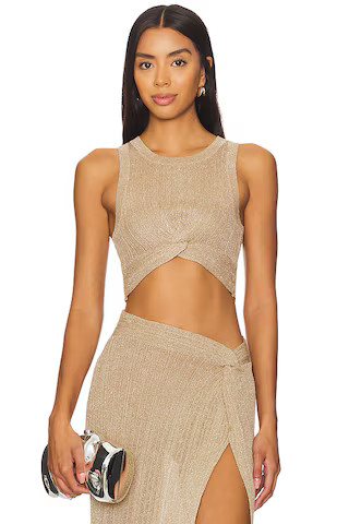 LSPACE Heart Of Gold Tank in Metallic Gold from Revolve.com | Revolve Clothing (Global)