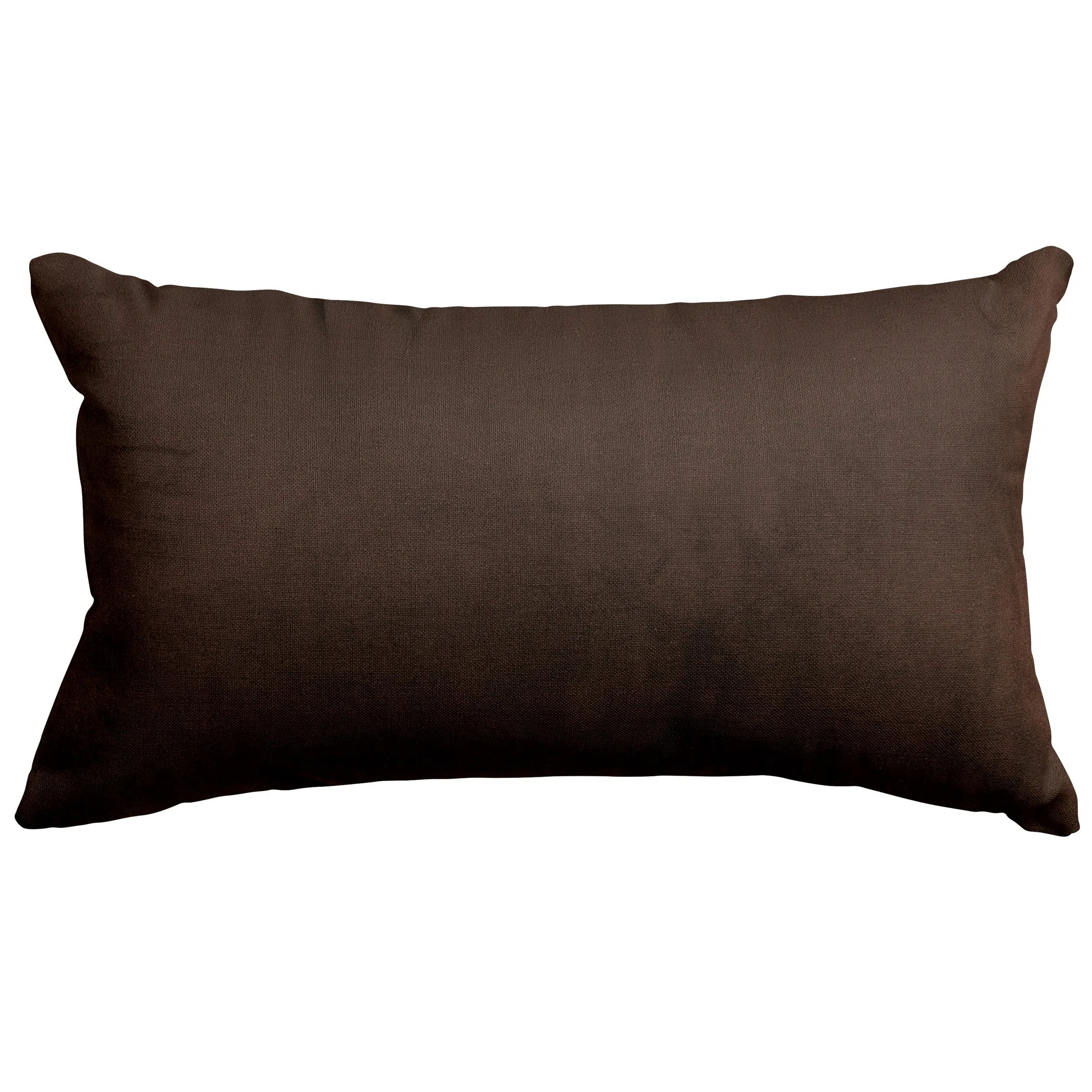 Majestic Home Goods Dark Brown Faux Suede Small Pillow | Wayfair | Wayfair North America