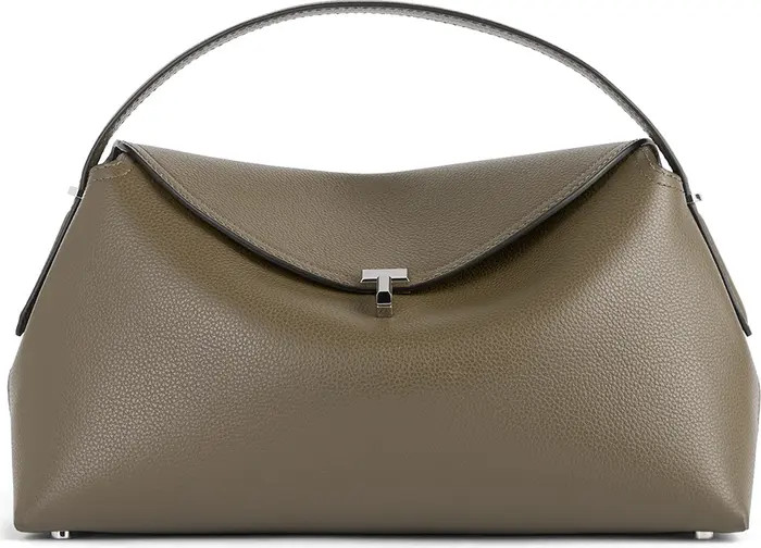 T-Lock Grained Leather Top Handle Bag | Nordstrom