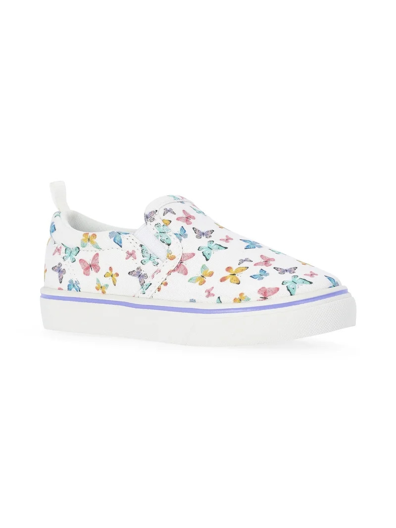 Wonder Nation Little and Big Girls Casual Slip On Sneakers | Walmart (US)