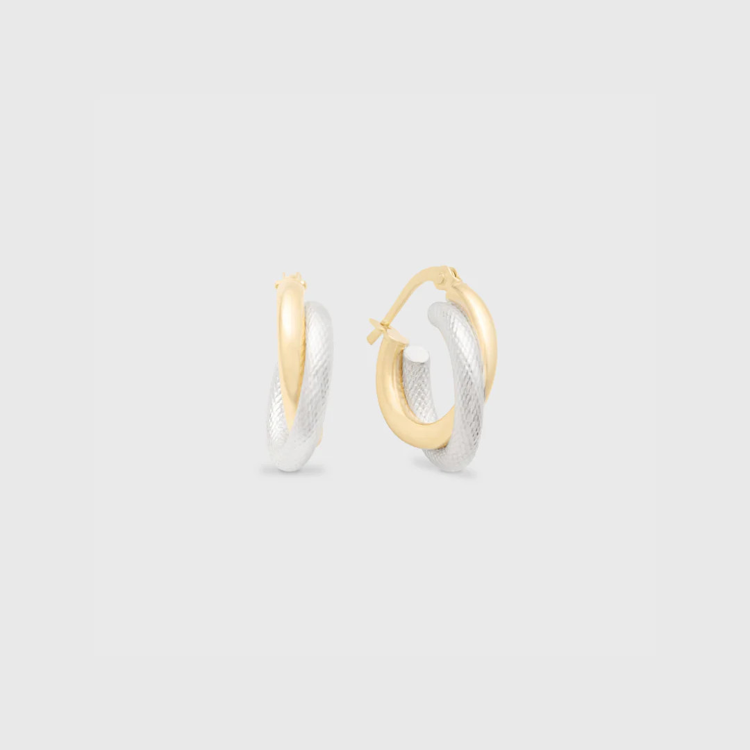 14k jessica mixed hoops | Cuffed by Nano