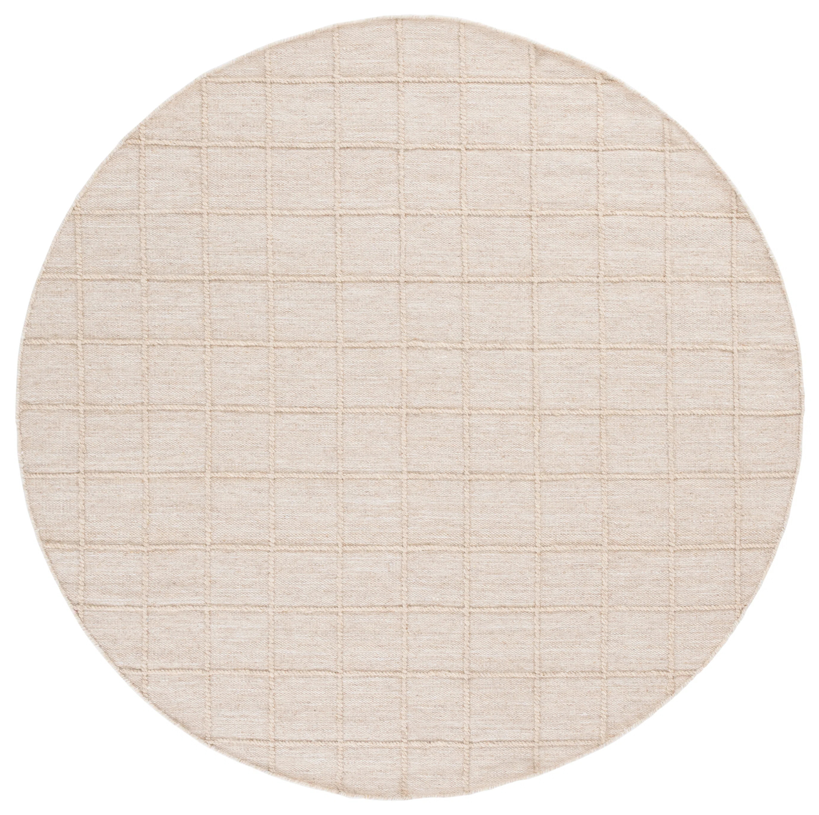 Natura 785 Hand Woven Wool/Cotton Geometric Rug in Beige | Joss & Main