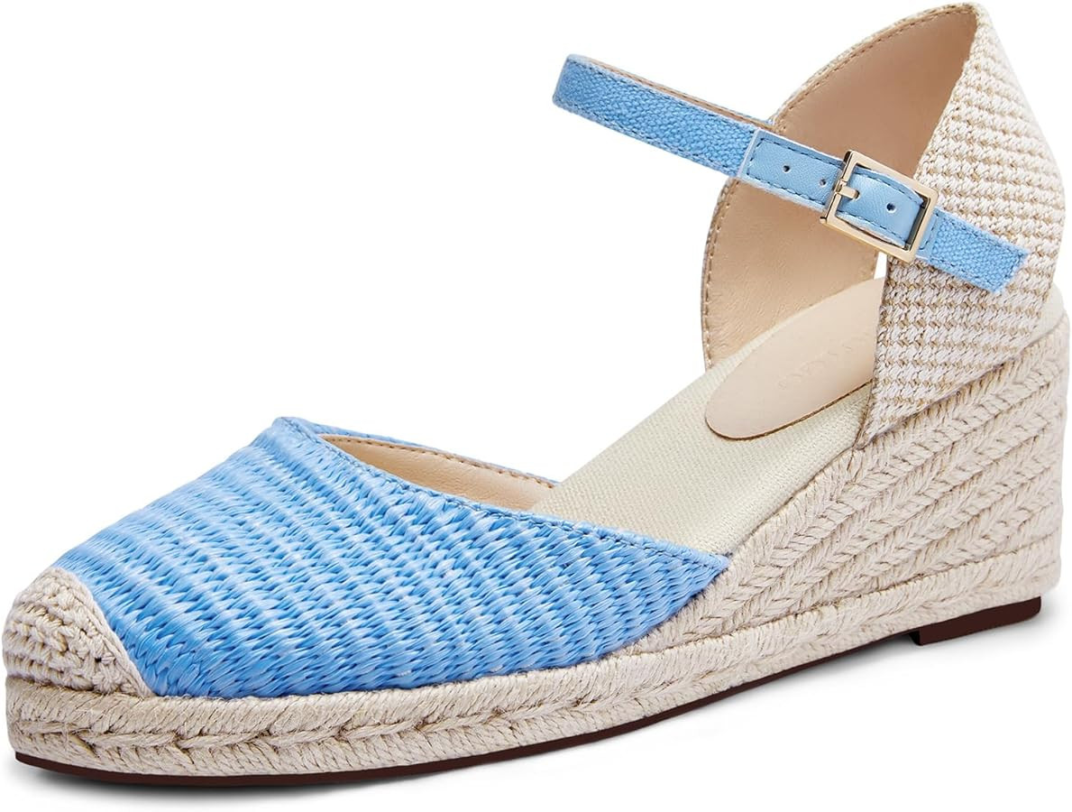 Coutgo Women's Platform Wedge Espadrilles Sandals | Amazon (US)