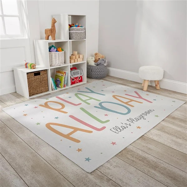 Playroom Quotes Personalized 4’ x 5’ Playroom Area Rug - On Sale Today! | Personalization Mall