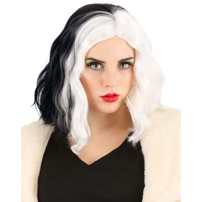 HalloweenCostumes.com  Women 101 Dalmatians Cruella De Vil Women's Wig, Black/White | Target
