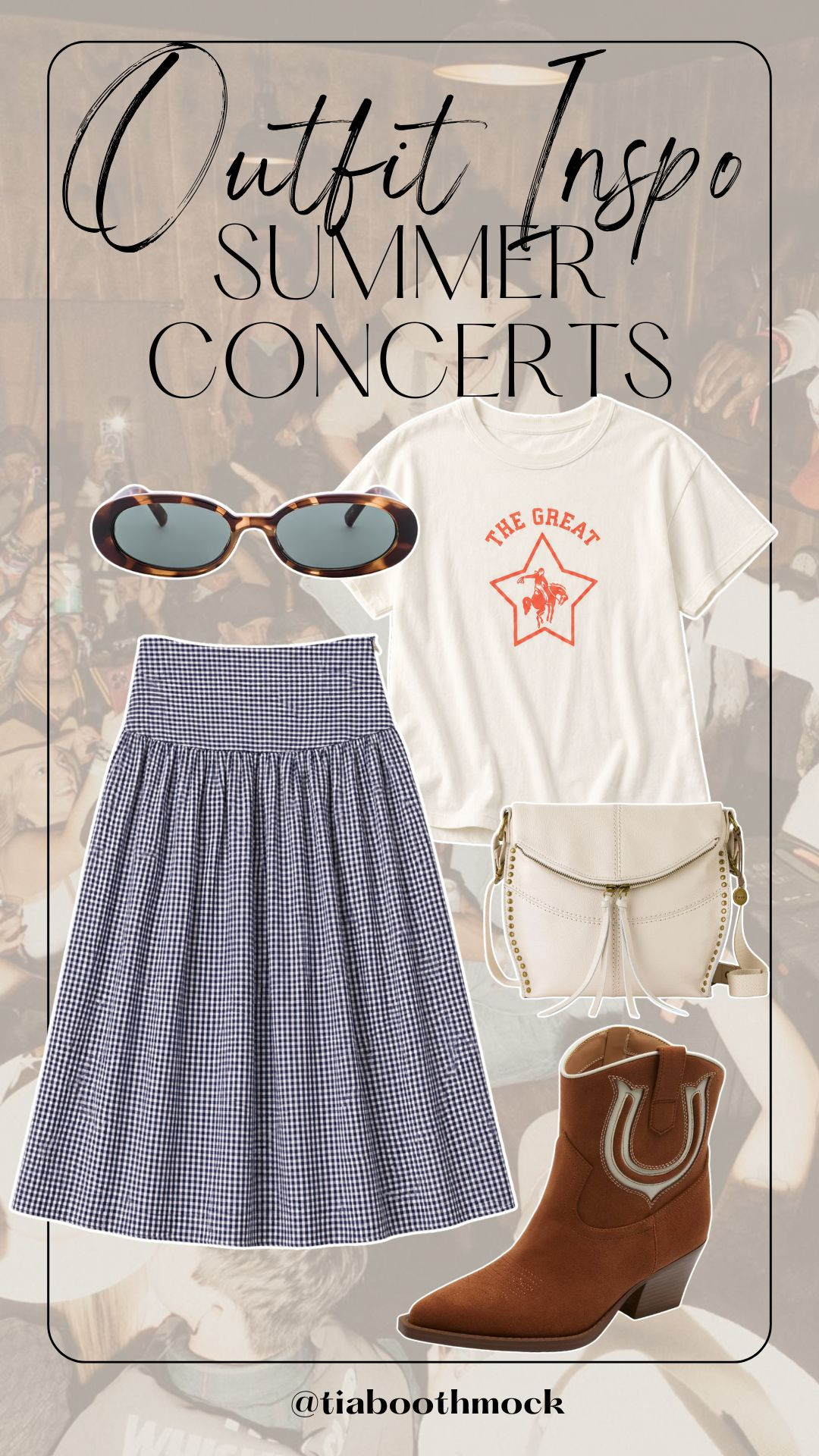 The graphic tee + gingham skirt combo is everything. 🤠 

 #LTKootd #LTKSeasonal