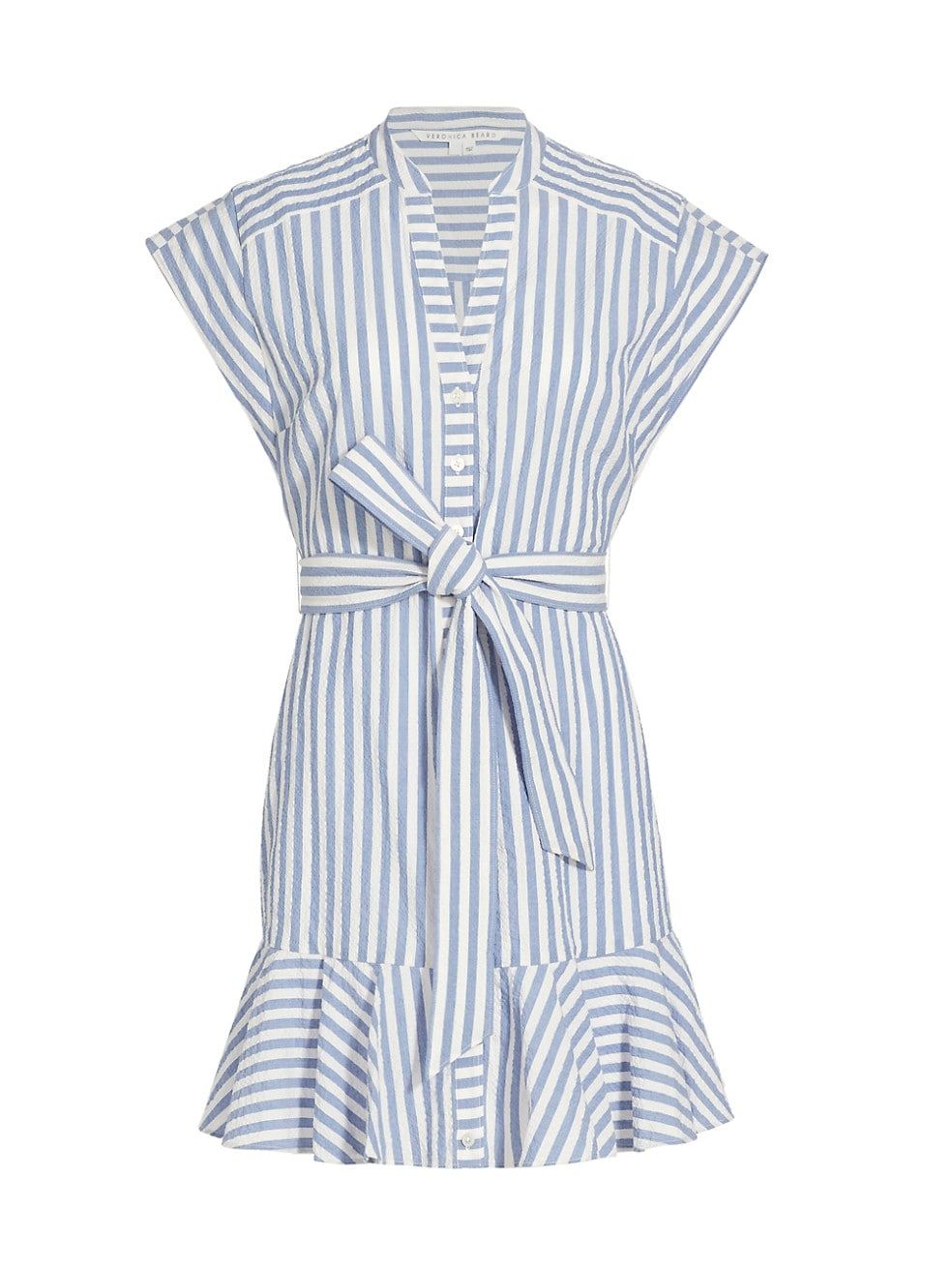 Avella Stripe Tie-Waist Minidress | Saks Fifth Avenue