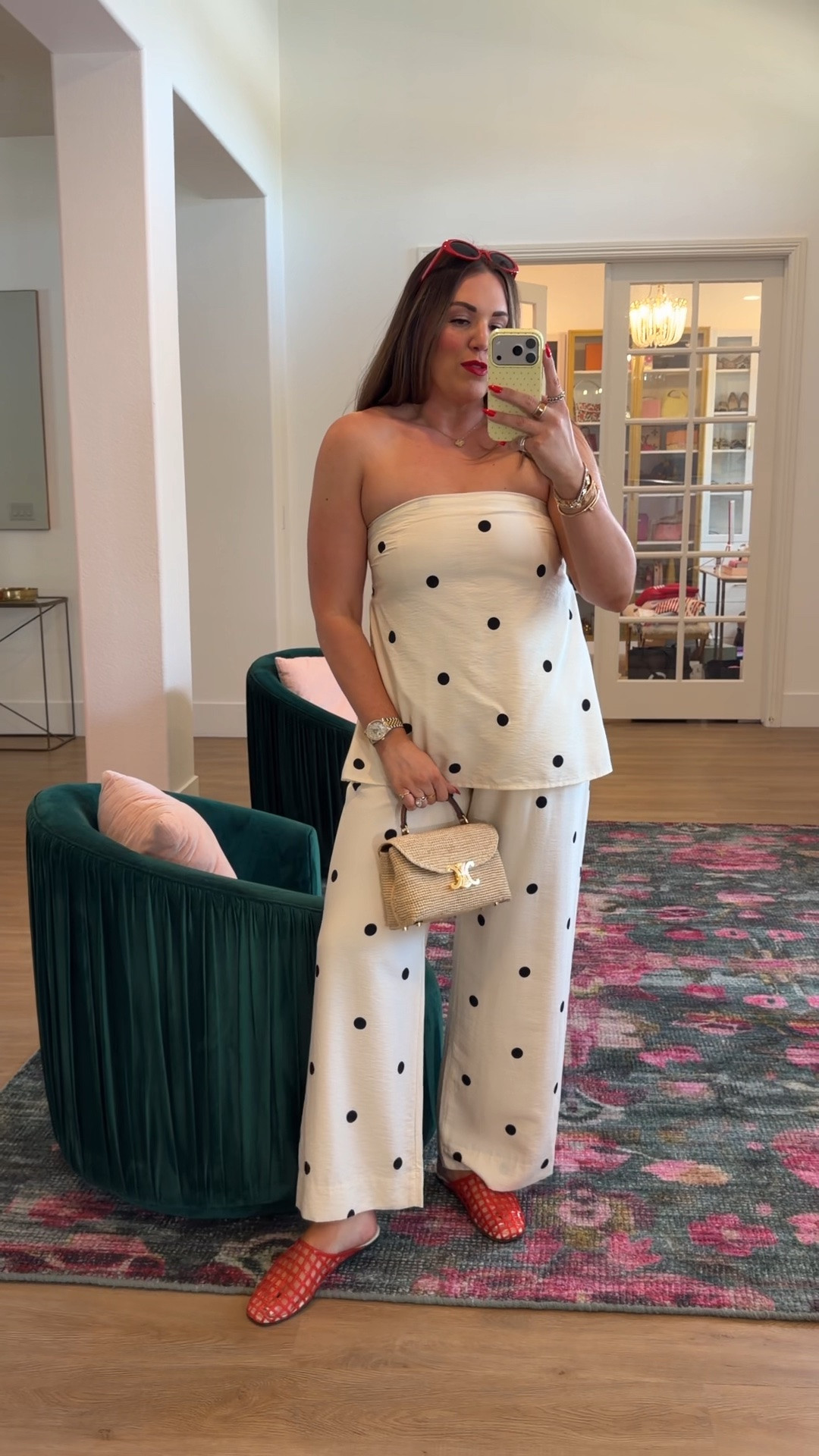 curvy midsize summer polka dot set! wearing size large in top (no bra top!) and size 30 short in pants. set on sale + an extra 15% off with code AFSUMMER

#LTKSeasonal #LTKSaleAlert #LTKMidsize