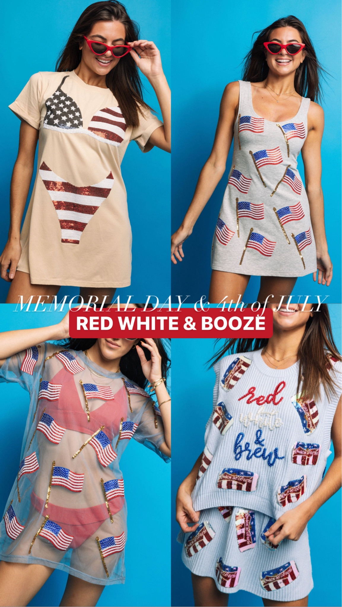 Sequin Memorial Day + 4th of July 
Finds! 🇺🇸❤️

#LTKTravel #LTKFestival