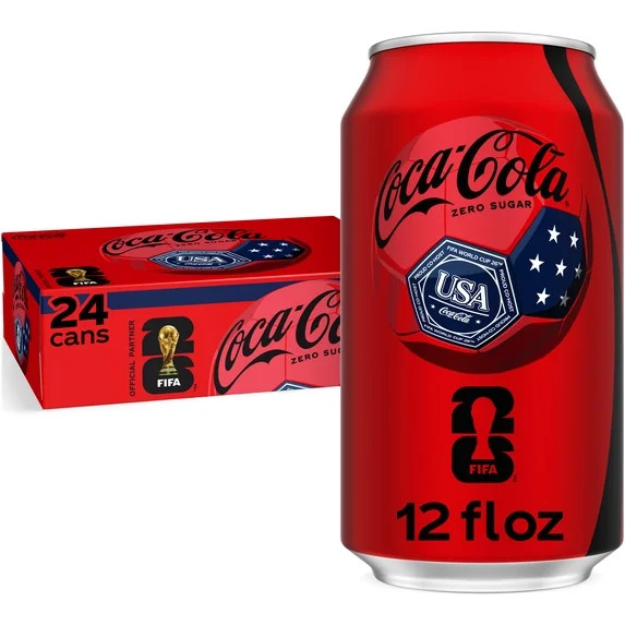 Coca-Cola Zero Sugar Soda Pop Cans, 12 fl oz, 24 Pack | Walmart (US)