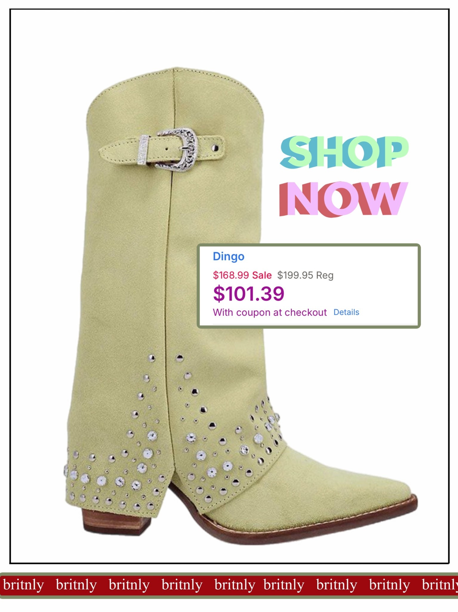 Half off. Kohls is having a massive Dingo western boots sale. Shop now. Other color ways available  

#LTKGiftGuide #LTKFindsUnder100 #LTKSaleAlert