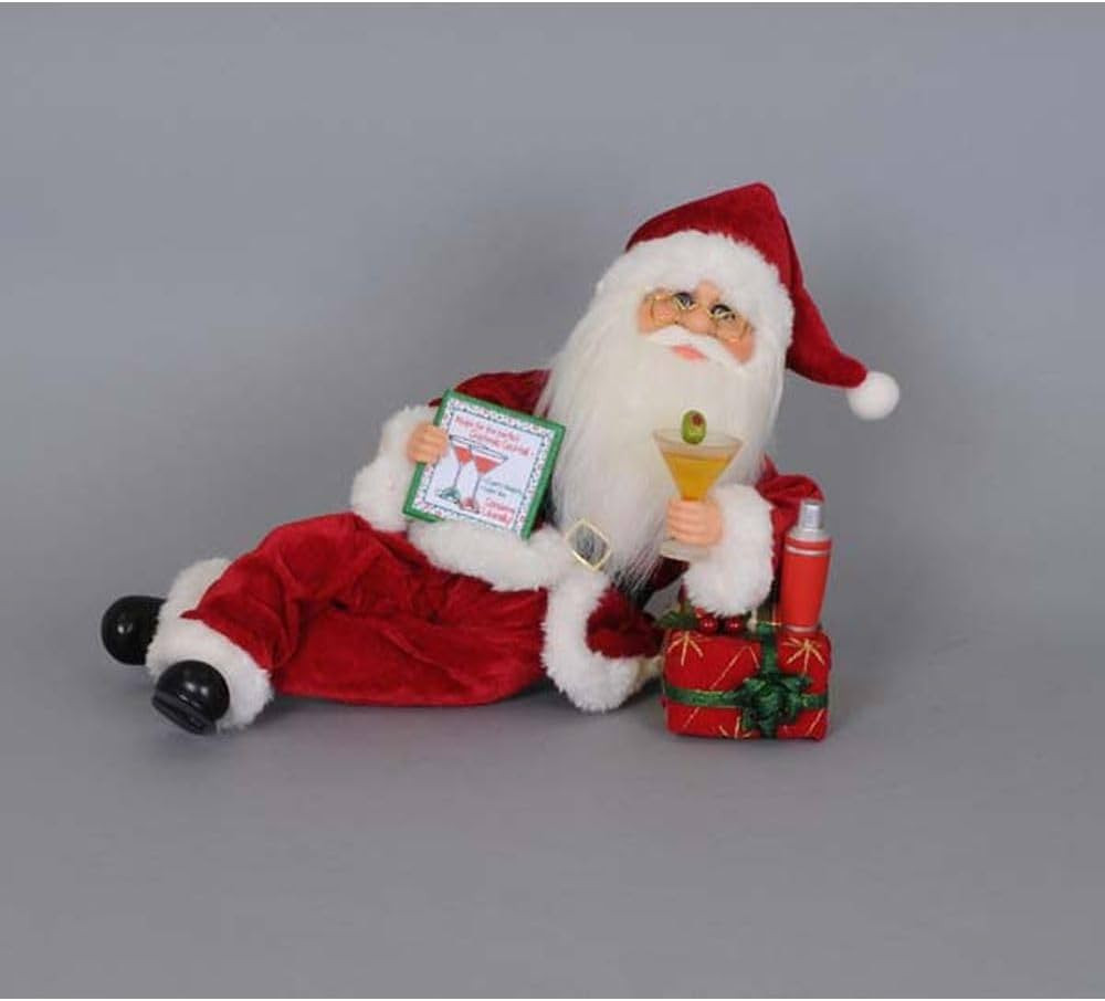 Karen Didion Originals Martini Mixer Santa Figurine, 12 Inches | Amazon (US)
