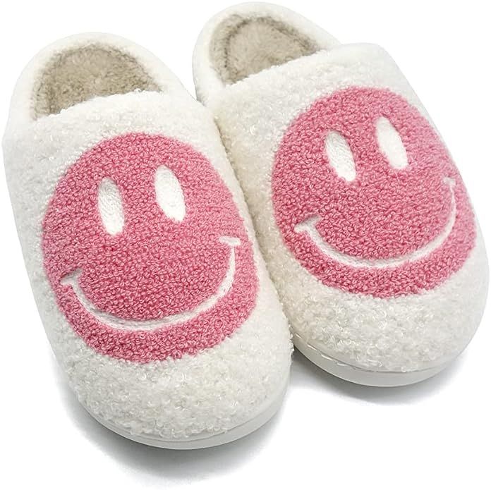 Cozy Face Plush Comfy Warm Slide on House Slipper with Memory Foam Home Slip-on Fur Slippers Cus... | Amazon (US)