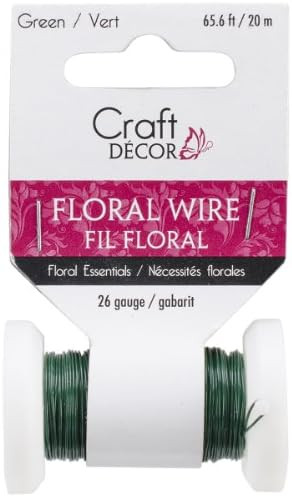 Multicraft Imports Craft Décor FL030 Floral 26G Gréén 20M Spool Wiré, Green | Amazon (US)