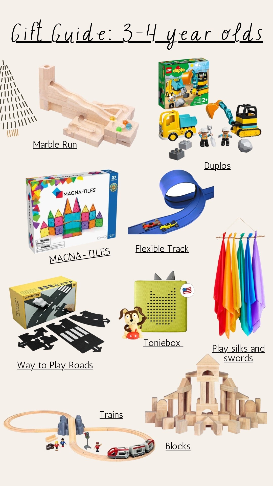Toddler gift guide - 3-4 year olds 

#LTKGiftGuide #LTKKids #LTKHoliday