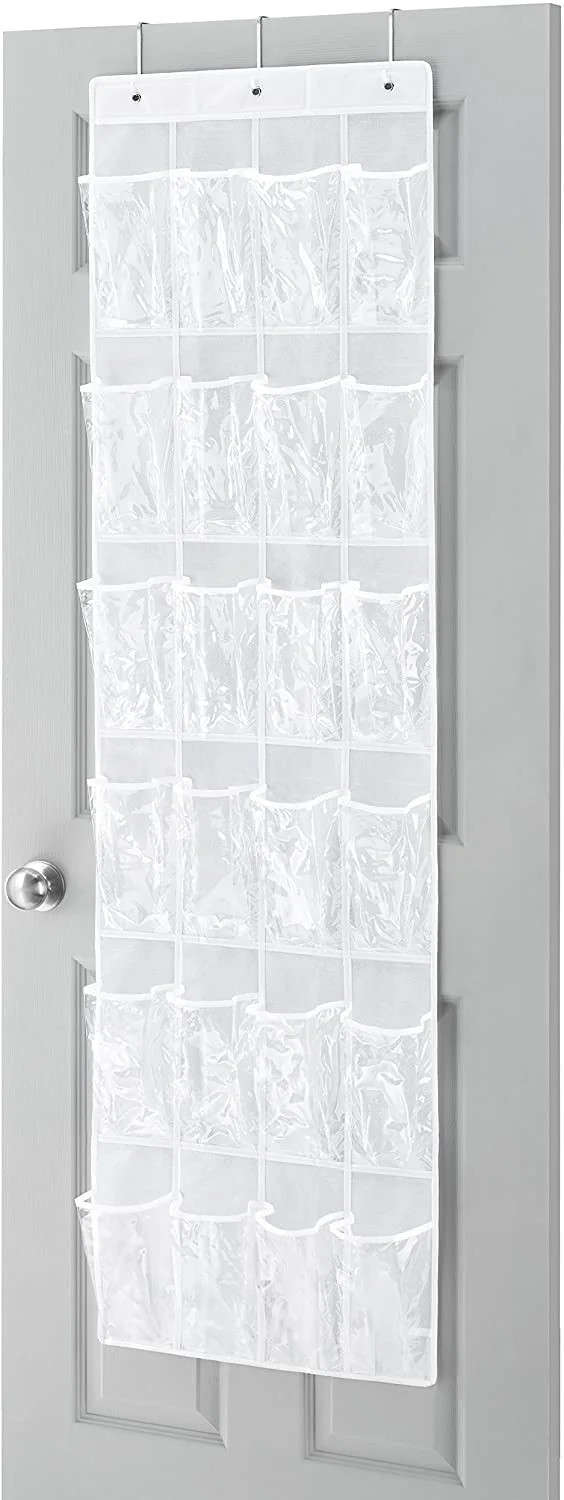 Over The Door Shoe Organizer, Clear Hanging Shoe Bag Closet Organizer, Fabric Shoe Rack Holder St... | Walmart (US)
