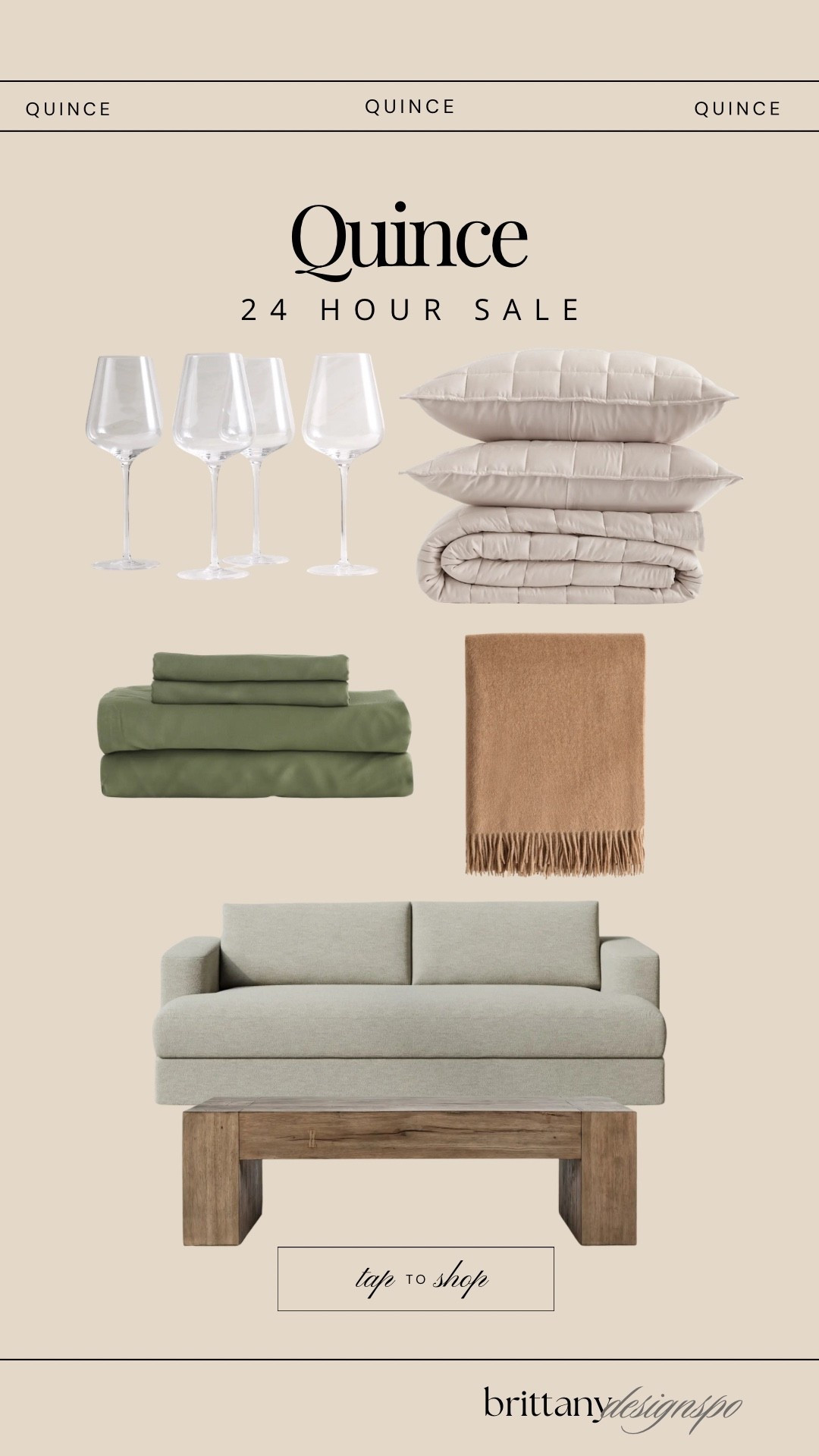 Quince sale on the best high-quality and elevated looking. Home finds today only! Red wine, glasses, sectional, sofa, reclaimed, oak waterfall, coffee table, Mongolian, cashmere, throw blanket, bamboo box, quilted ham, set, bedding, bamboo sheets

#LTKSaleAlert #LTKHome