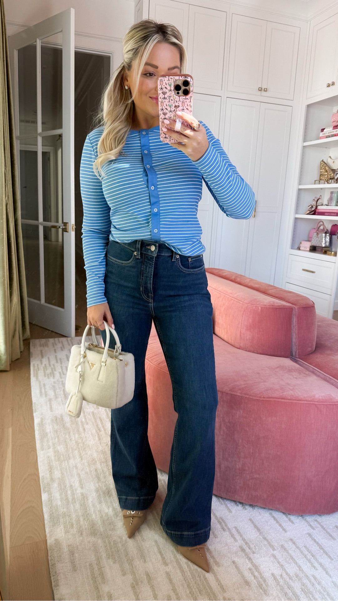 Wearing size small top
wearing size 6 jeans - these run snug, usually a 4/27! Use code WHITNEYXSPANX for 15% off  

#LTKmomlife #LTKdayinmylife #LTKgrwm