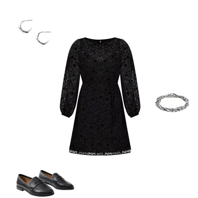 Star Tie Waist Dress | LOFT