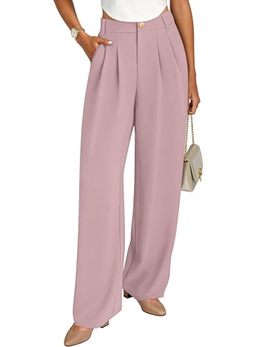 ZESICA Women's Wide Leg Dress Pants 2026 High Waisted Business Casual Palazzo Pants Work Office S... | Amazon (US)