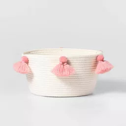 Kids' Coiled Rope Basket with Tassels - Pillowfort™ | Target