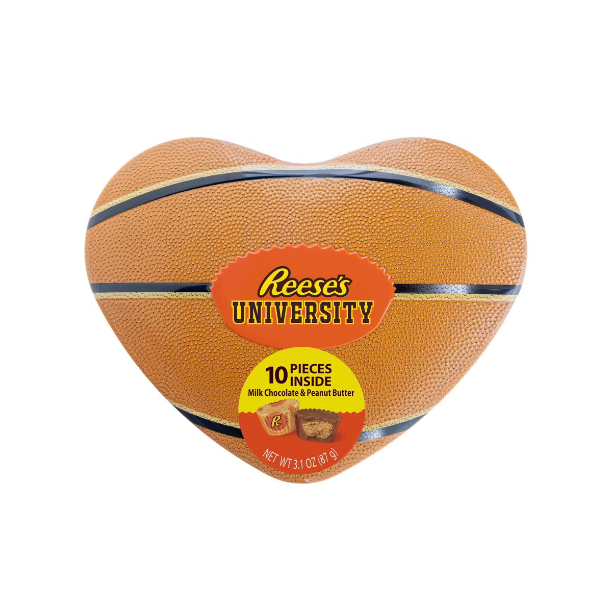 Reese's Valentine's Basketball Heart Tin - 3.1oz | Target