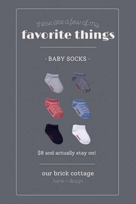 Baby socks that actually stay on! So soft, too. Have grippies on the bottom, range from baby to toddler sizes. Come in pinks and purples as well as neutrals!

#LTKkids #LTKfamily #LTKbaby