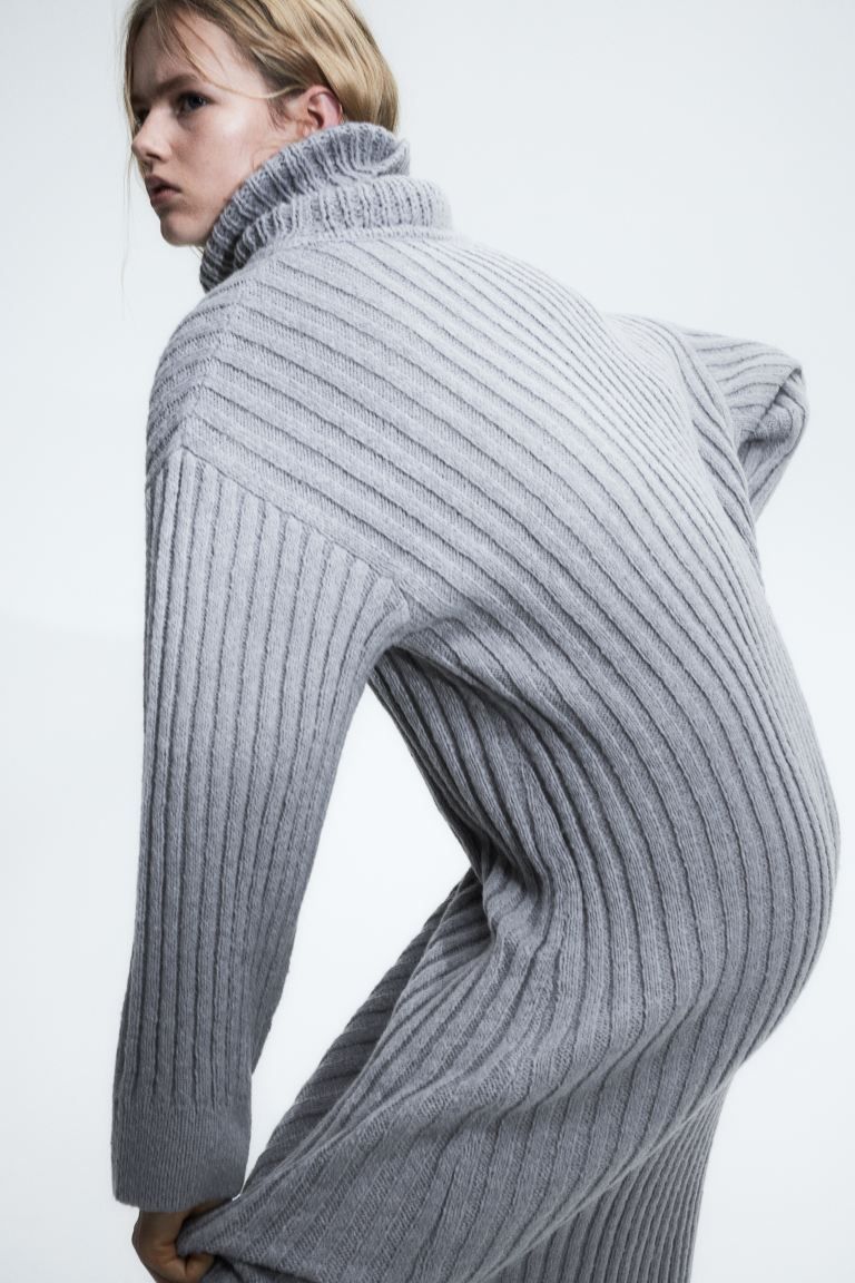 Rib-knit Turtleneck Dress | H&M (US + CA)