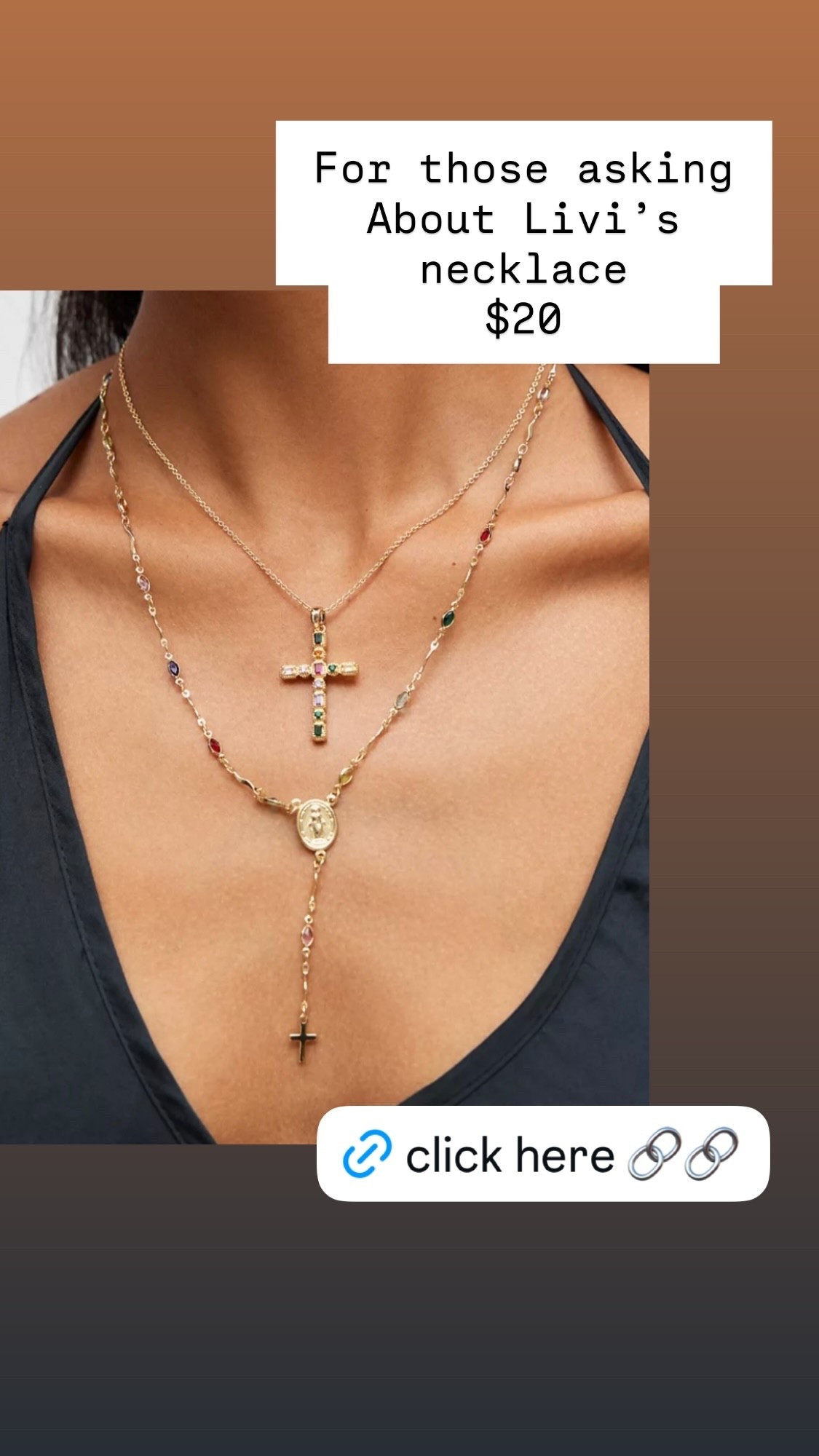 For those asking 
About Livi’s necklace 
$20